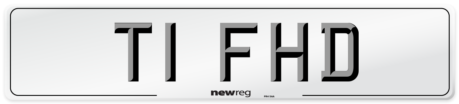 T1 FHD Number Plate from New Reg